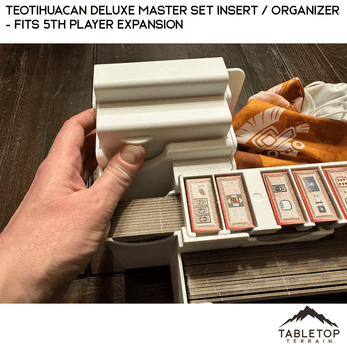 Tabletop Terrain Board Game Insert Teotihuacan Deluxe Master Set Insert / Organizer - Fits 5th Player Expansion