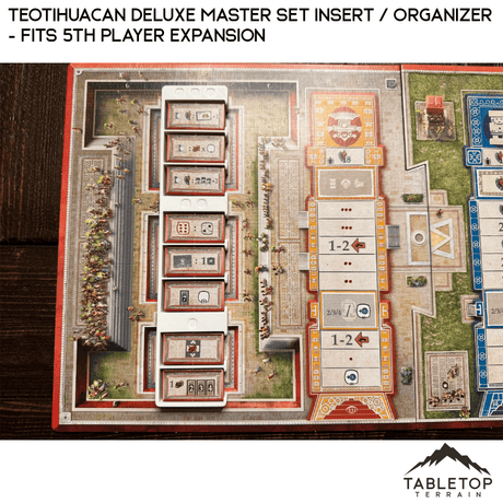 Tabletop Terrain Board Game Insert Teotihuacan Deluxe Master Set Insert / Organizer - Fits 5th Player Expansion