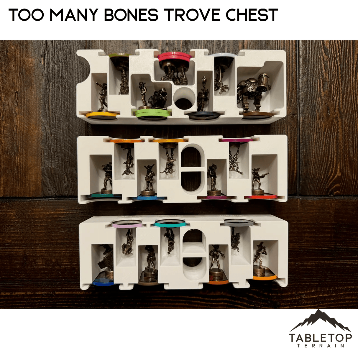 Tabletop Terrain Board Game Insert Too Many Bones Trove Chest Board Game Insert / Organizer