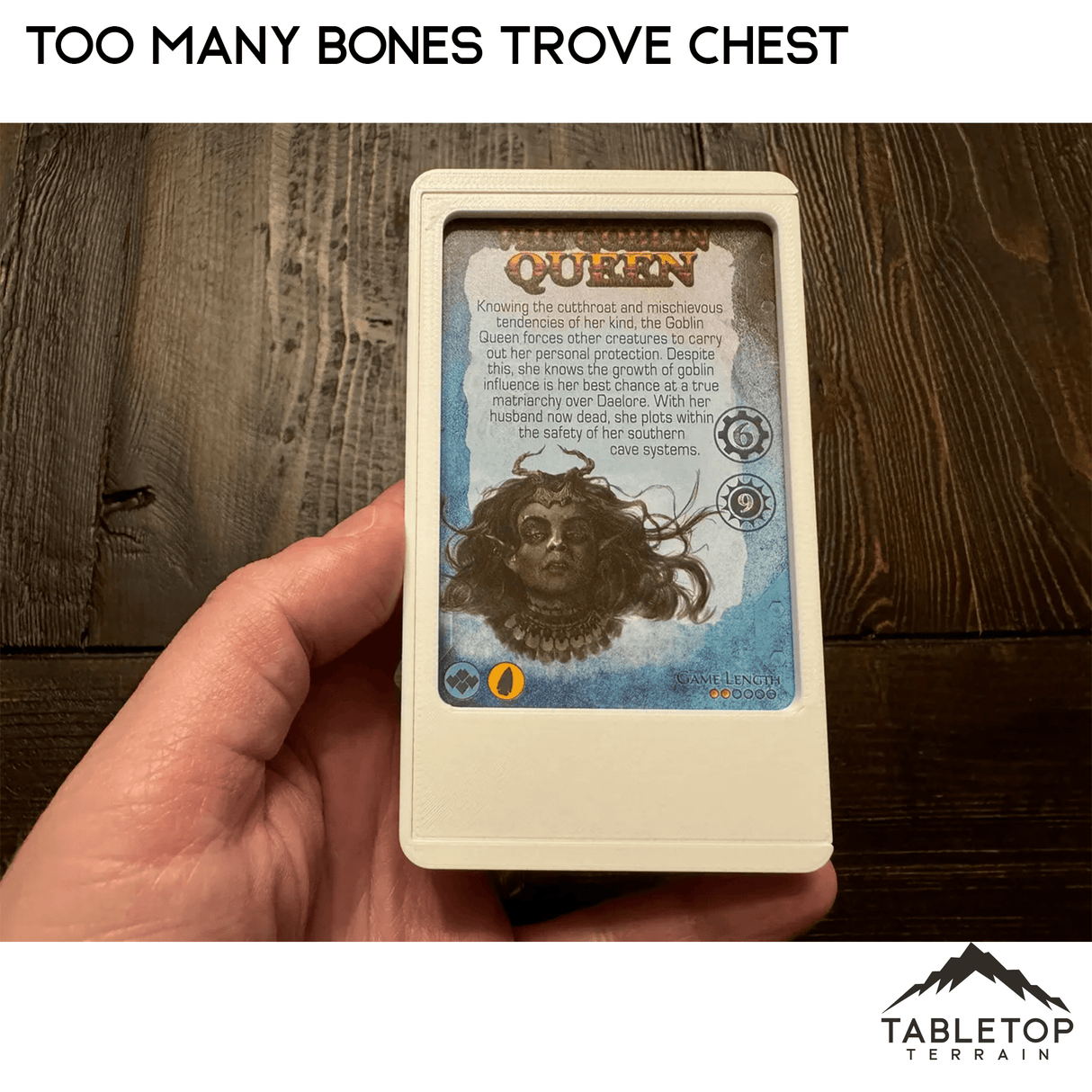 Tabletop Terrain Board Game Insert Too Many Bones Trove Chest Board Game Insert / Organizer