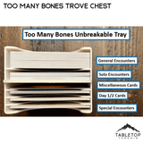 Tabletop Terrain Board Game Insert Too Many Bones Trove Chest Board Game Insert / Organizer