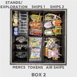 Tabletop Terrain Board Game Insert Ultimate Heroes of Land, Air, and Sea Organizer/Insert