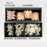 Tabletop Terrain Board Game Insert Ultimate Heroes of Land, Air, and Sea Organizer/Insert