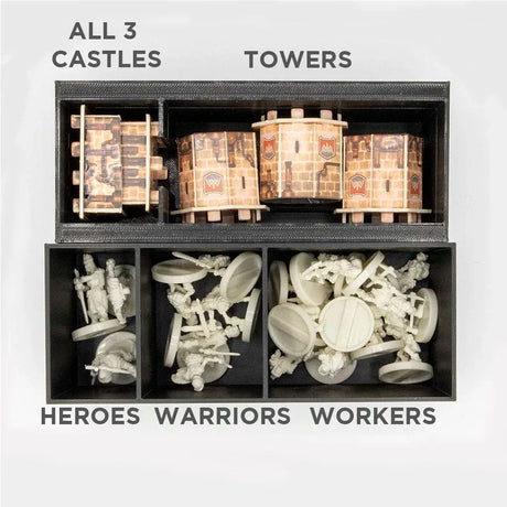 Tabletop Terrain Board Game Insert Ultimate Heroes of Land, Air, and Sea Organizer/Insert
