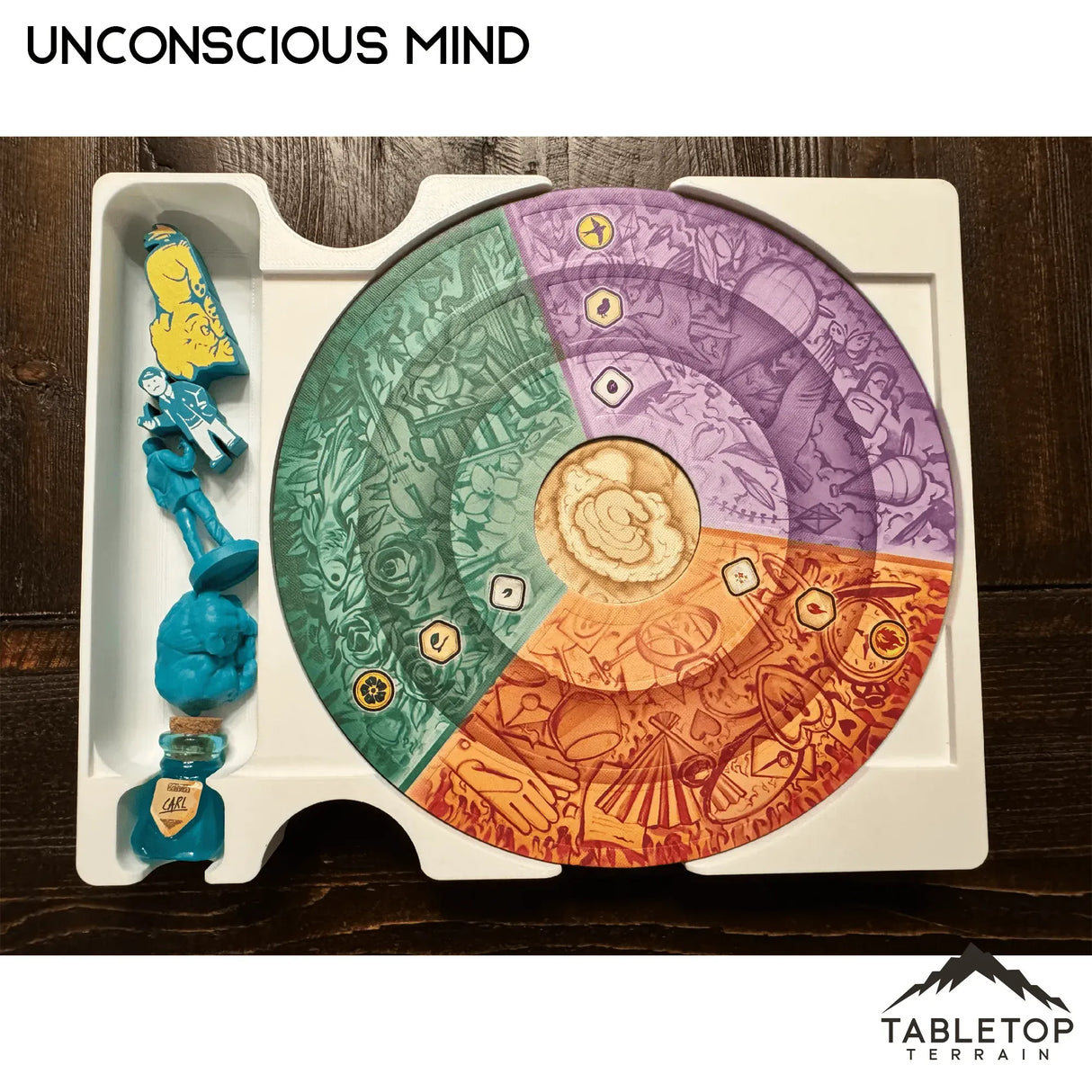 unconscious mind card sleeves Unconscious Mind Board Game Insert / Organizer – Tabletop Terrain main image 0