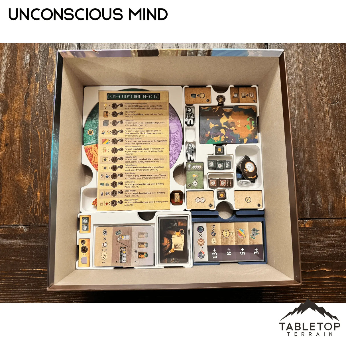 Unconscious Mind Board Game Insert / Organizer  Tabletop Terrain