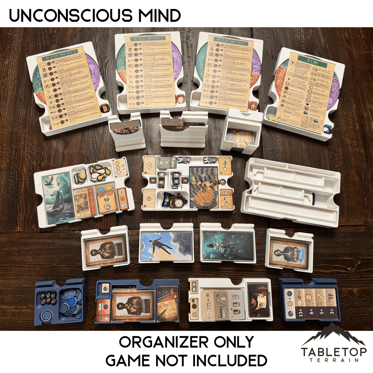 Tabletop Terrain Board Game Insert Unconscious Mind Board Game Insert / Organizer