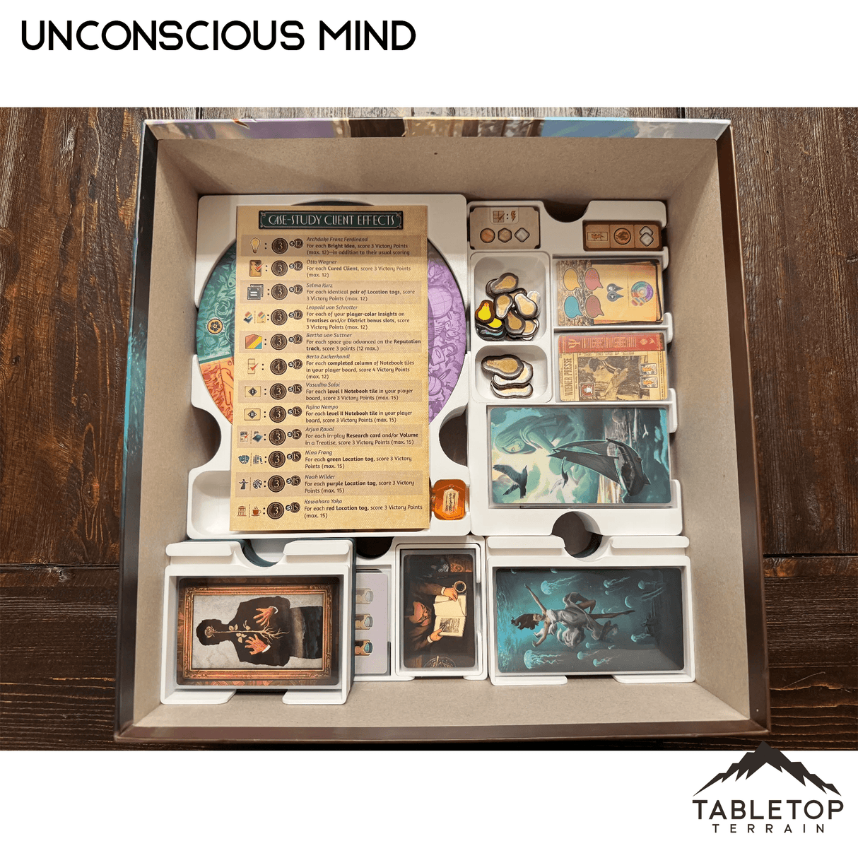 Tabletop Terrain Board Game Insert Unconscious Mind Board Game Insert / Organizer