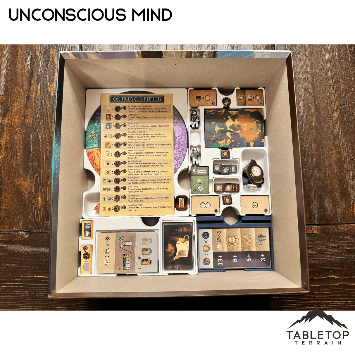 Tabletop Terrain Board Game Insert Unconscious Mind Board Game Insert / Organizer