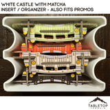 Tabletop Terrain Board Game Insert White Castle with Matcha Insert / Organizer - Also Fits Promos