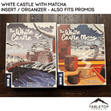Tabletop Terrain Board Game Insert White Castle with Matcha Insert / Organizer - Also Fits Promos
