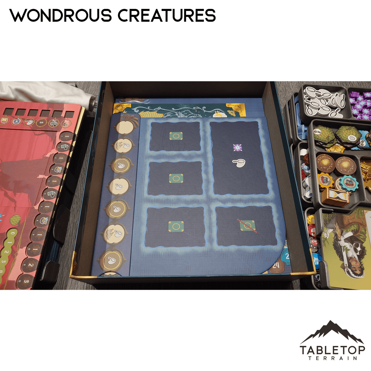 Tabletop Terrain Board Game Insert Wondrous Creatures & expansions Board Game Insert / Organizer