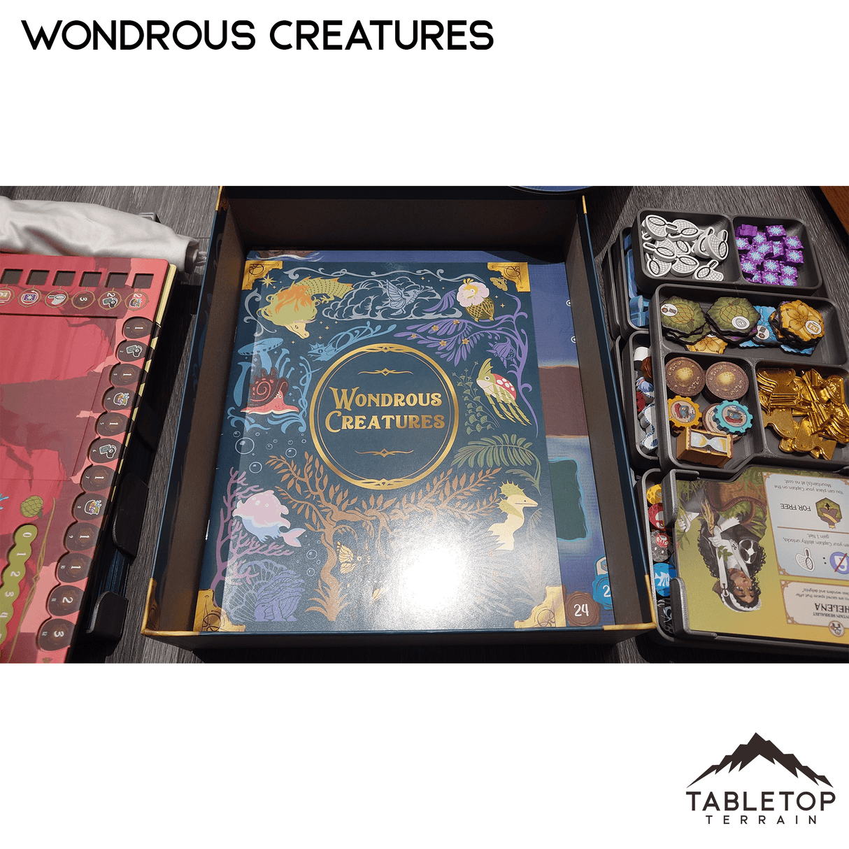 Tabletop Terrain Board Game Insert Wondrous Creatures & expansions Board Game Insert / Organizer