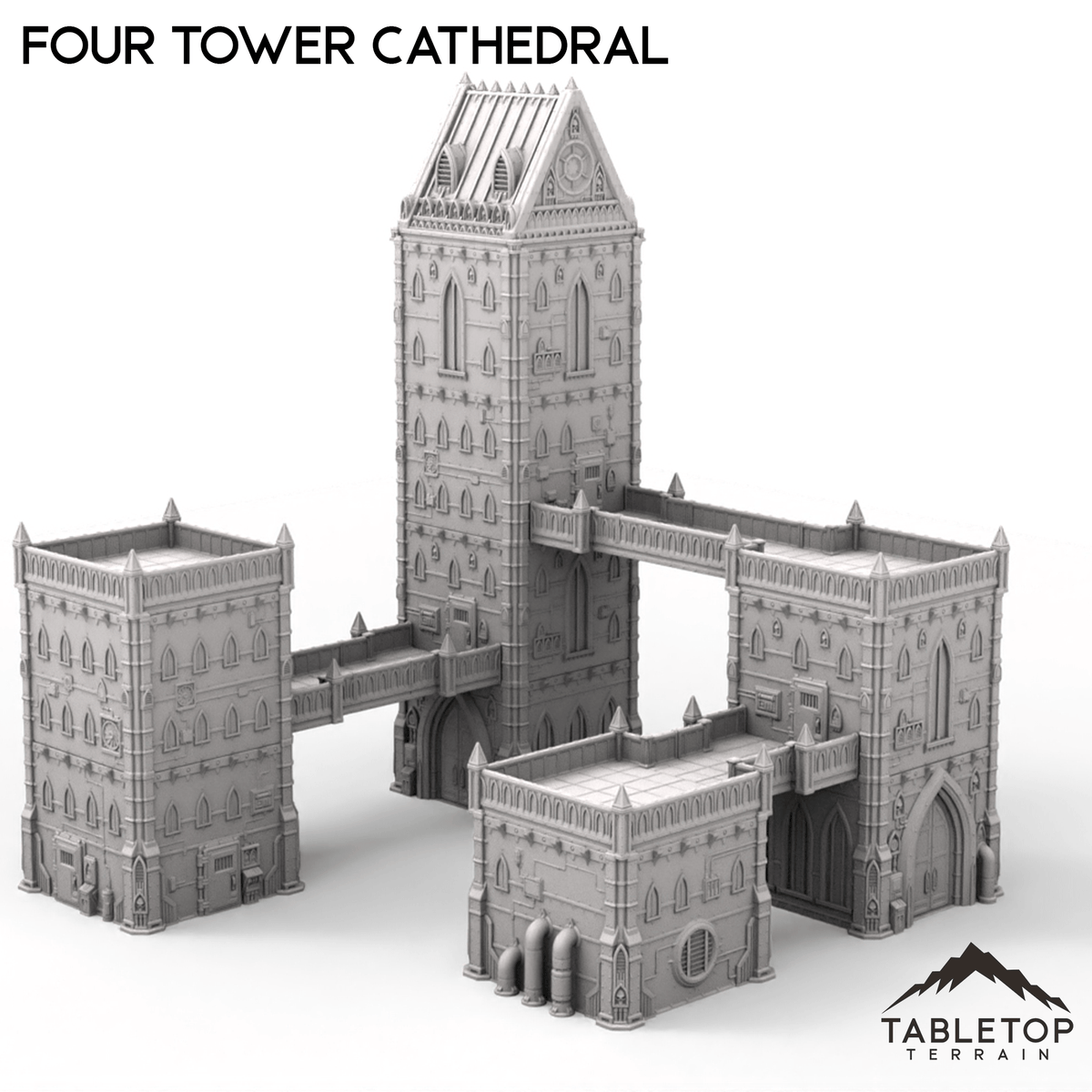 Four Tower Cathedral - Caelum Turrim #1 — Tabletop Terrain