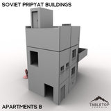 Tabletop Terrain Building 32mm / Apartments B Soviet Pripyat Buildings