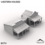 Tabletop Terrain Building 32mm / Both Western Houses