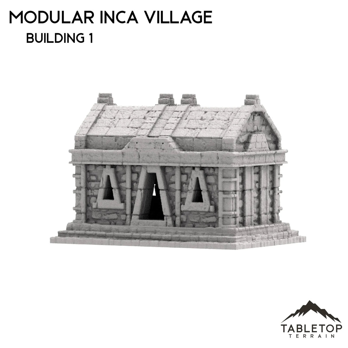 Tabletop Terrain Building 32mm / Building 1 Modular Inca Village