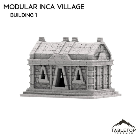 Tabletop Terrain Building 32mm / Building 1 Modular Inca Village