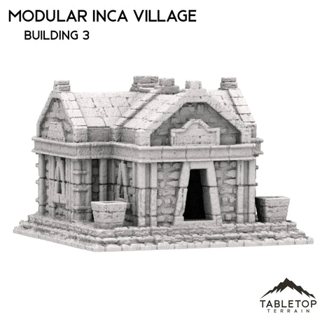 Tabletop Terrain Building 32mm / Building 3 Modular Inca Village