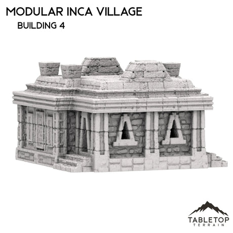Tabletop Terrain Building 32mm / Building 4 Modular Inca Village