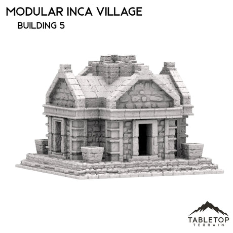 Tabletop Terrain Building 32mm / Building 5 Modular Inca Village