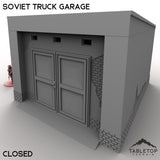 Tabletop Terrain Building 32mm / Closed Soviet Truck Garage