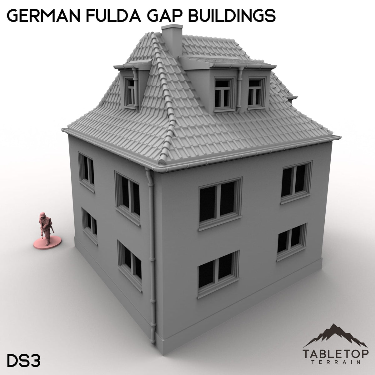 Tabletop Terrain Building 32mm / DS3 German Fulda Gap Buildings