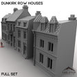 Tabletop Terrain Building 32mm / Full Set Dunkirk Row Houses