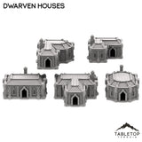 Tabletop Terrain Building 32mm / Full Set Dwarven Houses
