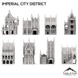 Tabletop Terrain Building 32mm / Full Set Imperial City District