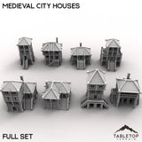 Tabletop Terrain Building 32mm / Full Set Medieval City Houses