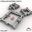Tabletop Terrain Building 32mm / Full Set Modular Eastern Castle