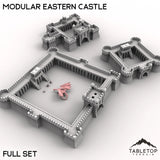 Tabletop Terrain Building 32mm / Full Set Modular Eastern Castle