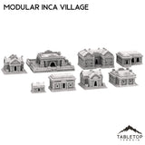 Tabletop Terrain Building 32mm / Full Set Modular Inca Village