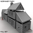 Tabletop Terrain Building 32mm / Full Set Normandy Farm