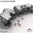 Tabletop Terrain Building 32mm / Full Set Old Slum Houses