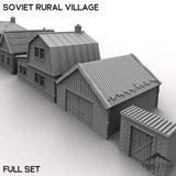 Tabletop Terrain Building 32mm / Full Set Soviet Rural Village