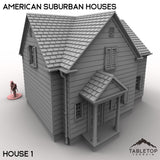 Tabletop Terrain Building 32mm / House 1 American Suburban Houses