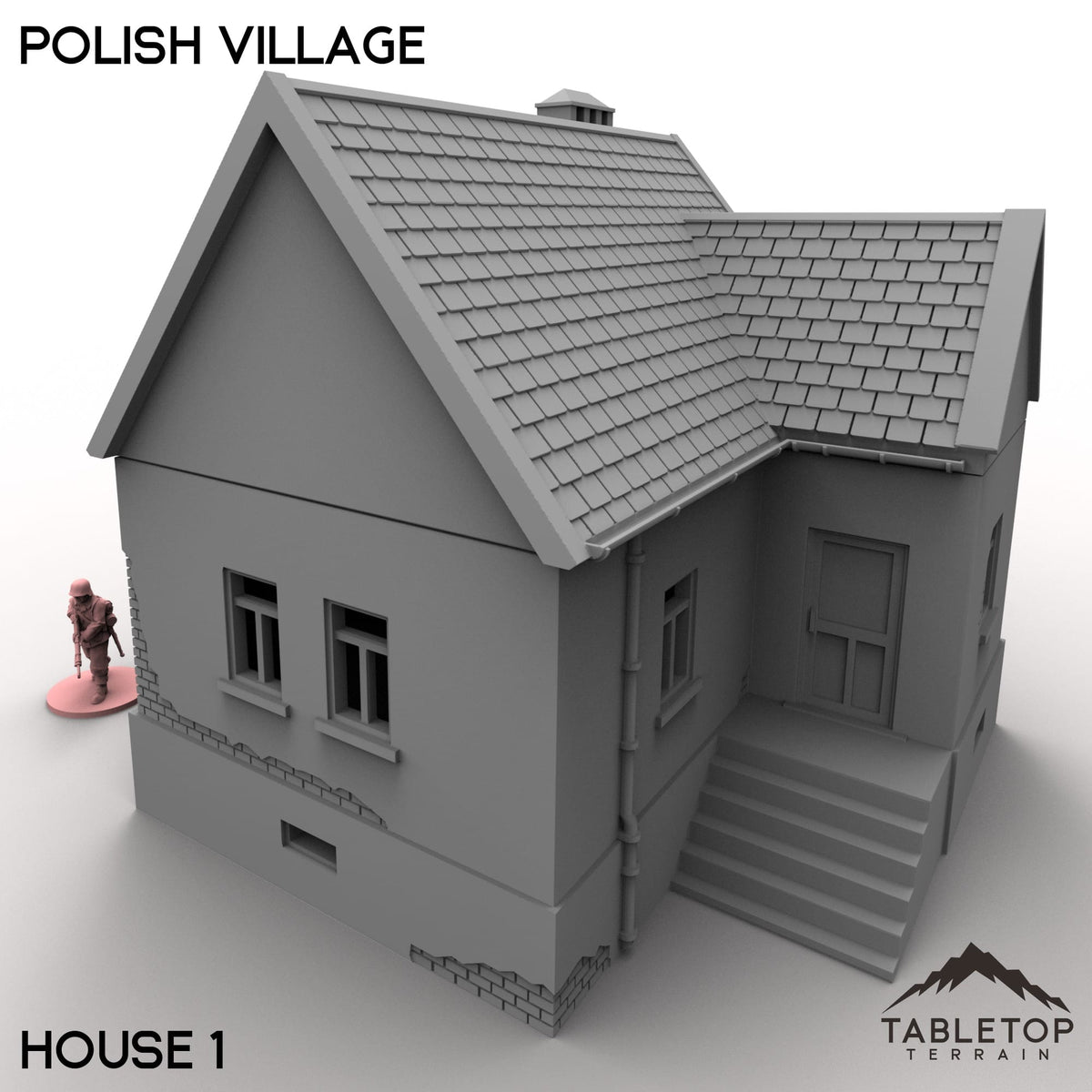 Tabletop Terrain Building 32mm / House 1 Polish Village