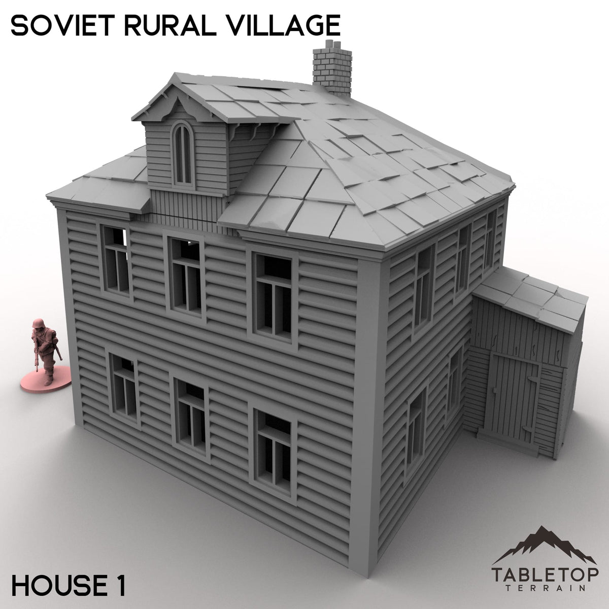 Tabletop Terrain Building 32mm / House 1 Soviet Rural Village