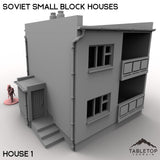 Tabletop Terrain Building 32mm / House 1 Soviet Small Block Houses