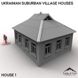 Tabletop Terrain Building 32mm / House 1 Ukrainian Suburban Village Houses