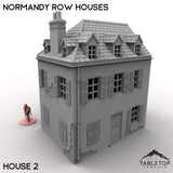 Tabletop Terrain Building 32mm / House 2 Normandy Row Houses