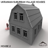 Tabletop Terrain Building 32mm / House 2 Ukrainian Suburban Village Houses