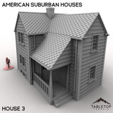 Tabletop Terrain Building 32mm / House 3 American Suburban Houses