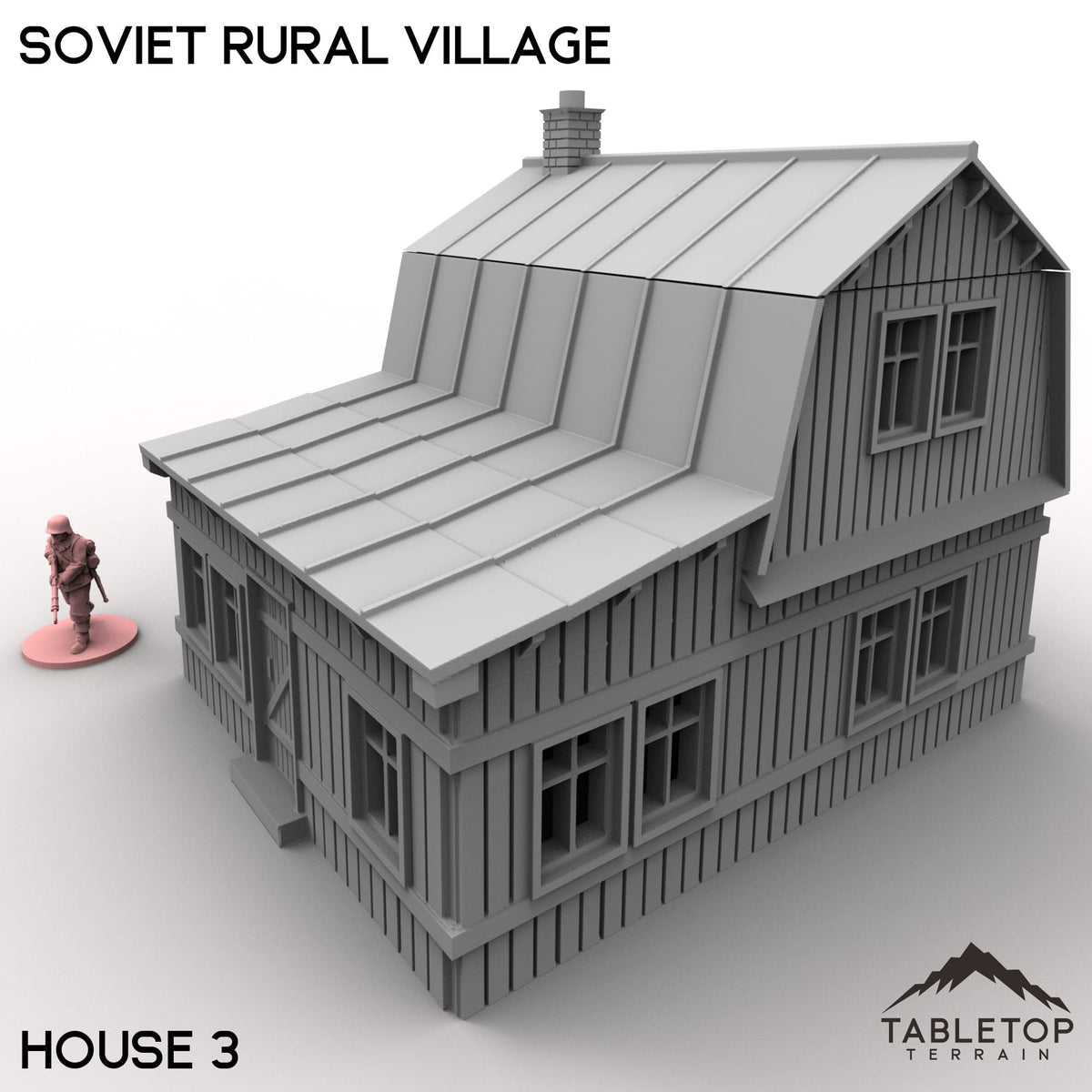 Tabletop Terrain Building 32mm / House 3 Soviet Rural Village