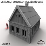 Tabletop Terrain Building 32mm / House 3 Ukrainian Suburban Village Houses