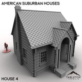 Tabletop Terrain Building 32mm / House 4 American Suburban Houses