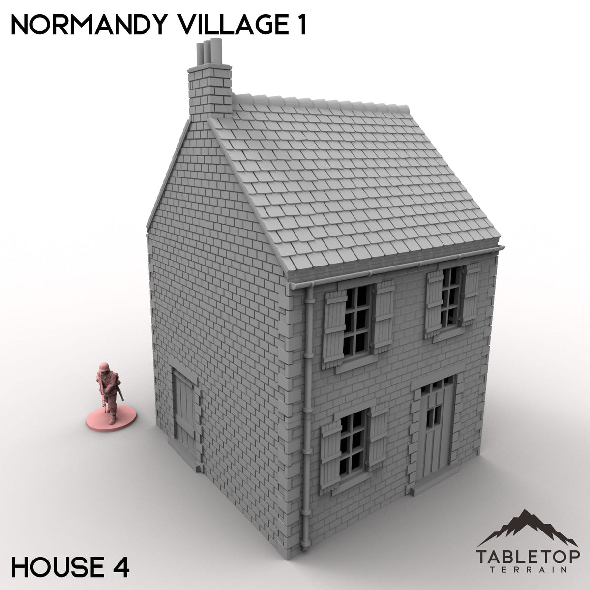 Tabletop Terrain Building 32mm / House 4 Normandy Village 1