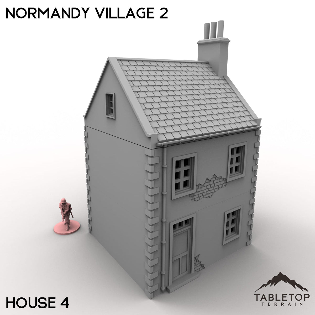 Tabletop Terrain Building 32mm / House 4 Normandy Village 2